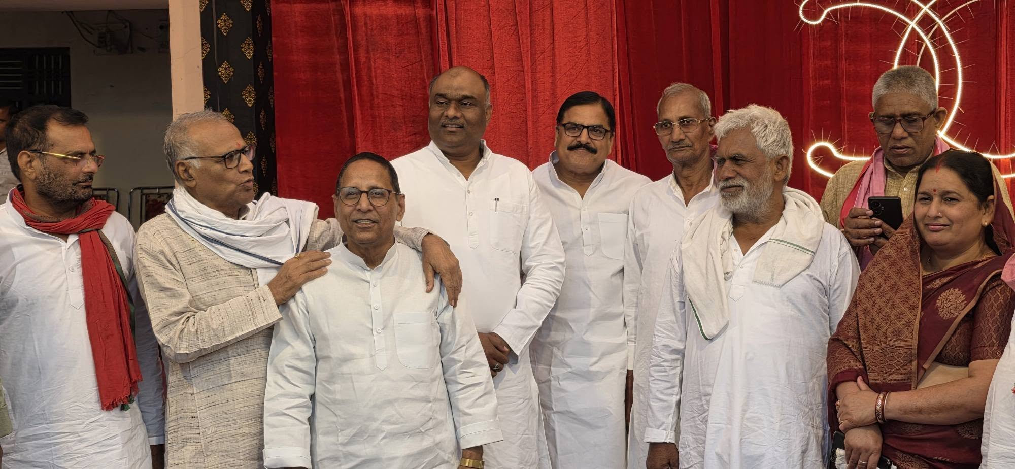 Arshad Jamal with Ramdhani Yadav in Mau"